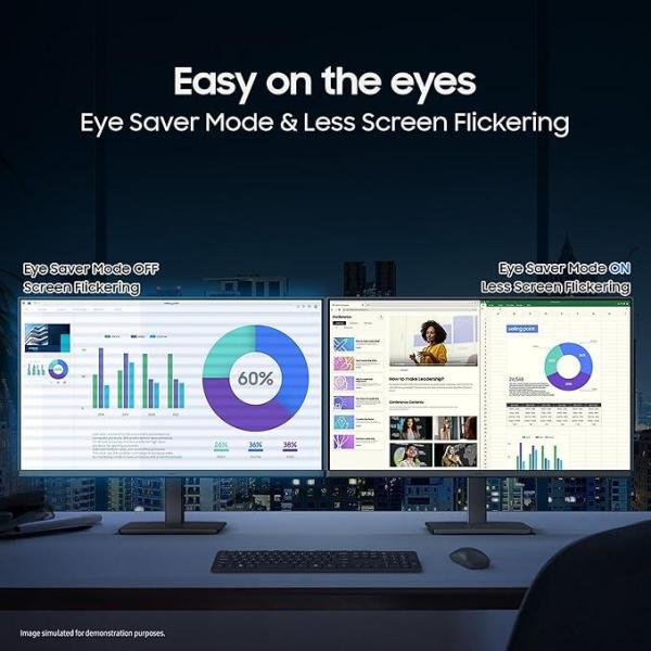 Samsung S3 FHD Flat Monitor LS24D300GAWXXL